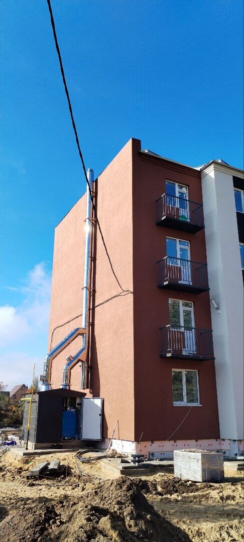 Котельная установка наружного размещения TTR300 для теплоснабжения многоквартирного жилого дома